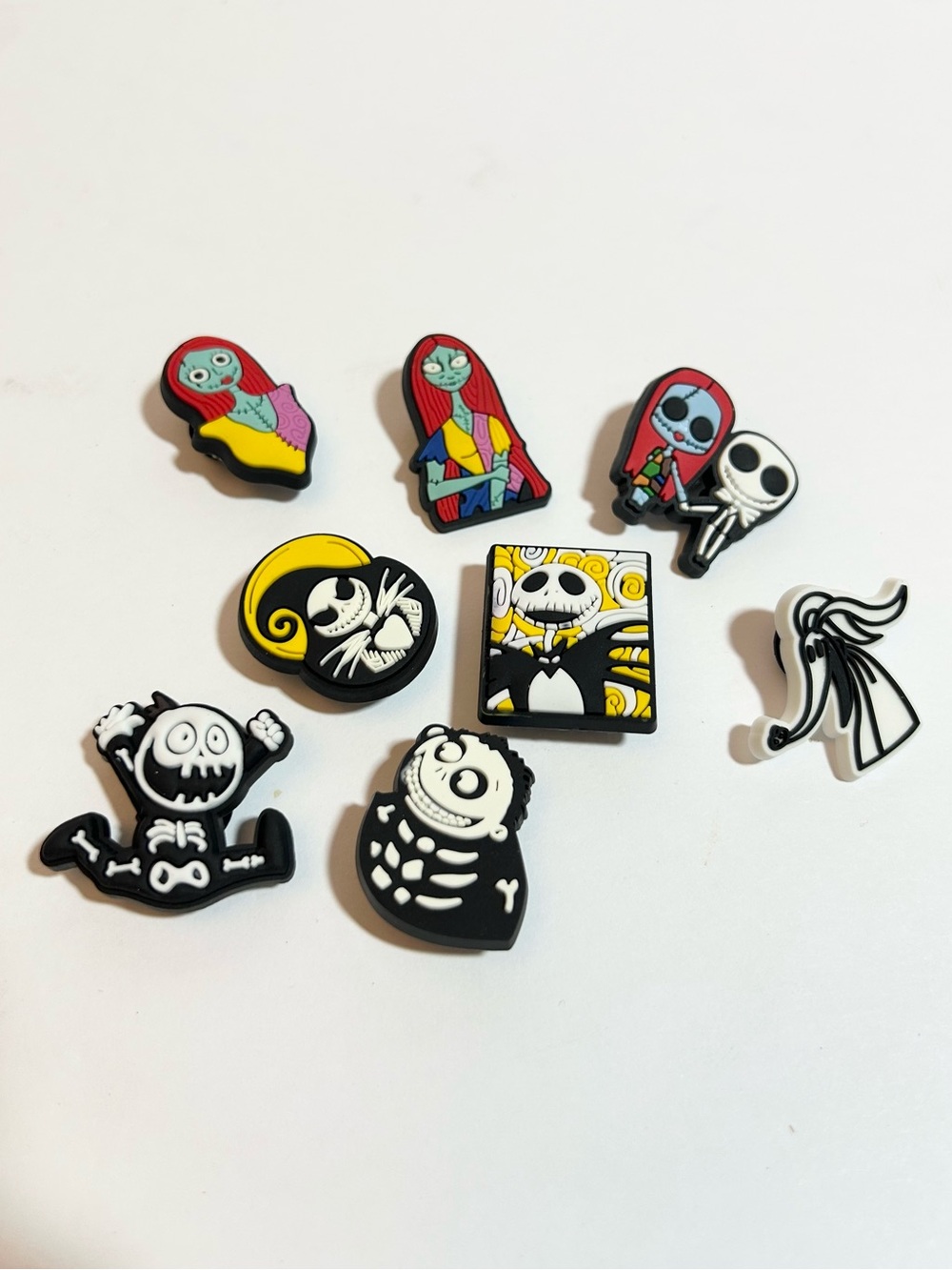Nightmare Before Christmas Croc Charms Jack , Zero, Sally 8 total